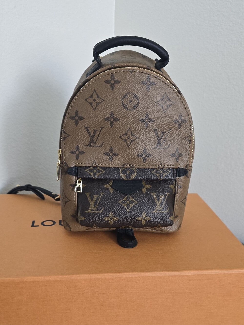 Brand New Louis Vuitton Palm Springs Reverse Monogram Mini Backpack